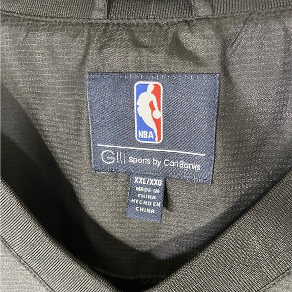 Rare Los Angeles Lakers GIII Carl Banks Pullover Windbreaker Jacket Black Mens - Picture 3 of 7
